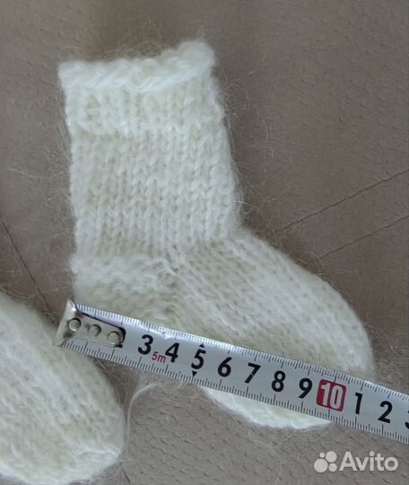 Шерстяные носки детские до 1 года