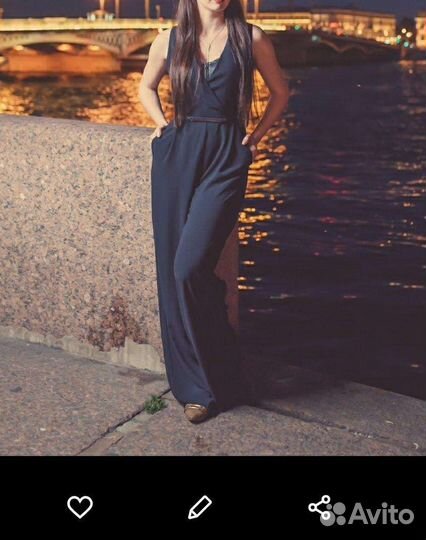 Комбинезон вечерний 44 для высоких