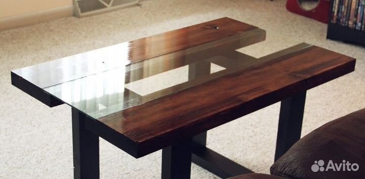 Черное стекло на стол