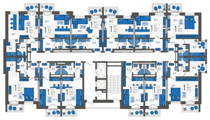 Квартира-студия, 31,3 м², 5/12 эт.