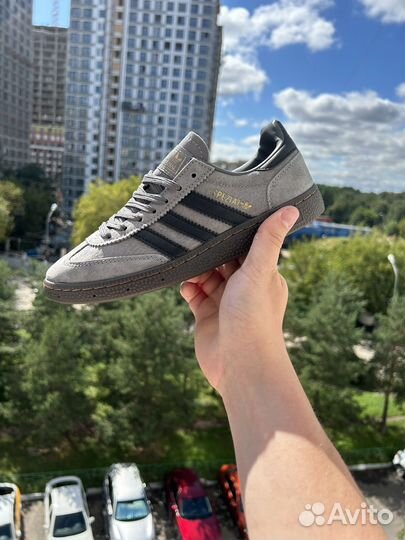 Женские adidas handball spezial grey black 38