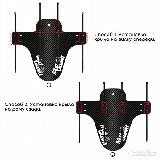 Крыло для велосипеда Mud Guard