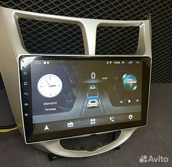 Магнитола android на hyundai solaris 1