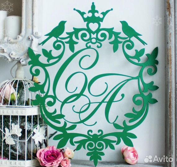 Монограмма на свадьбу