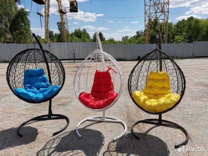 Качели кокон в ротанге