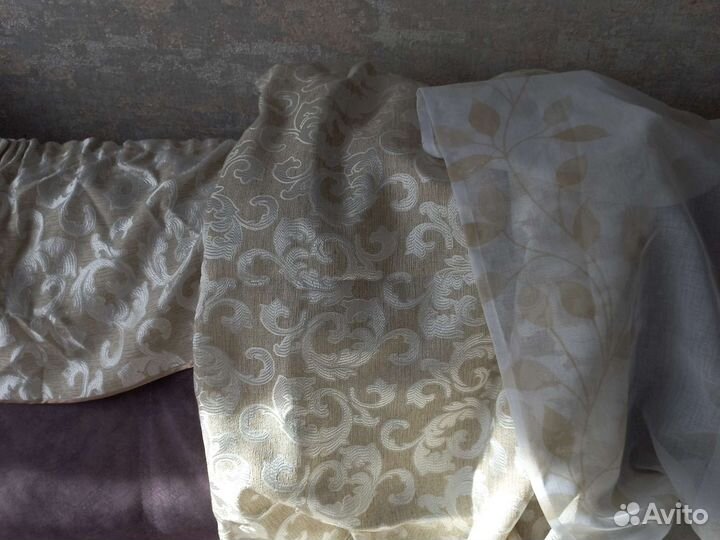 Шторы + тюль