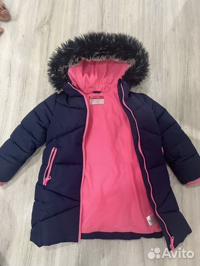 Пуховик детский удлиненный 110 см