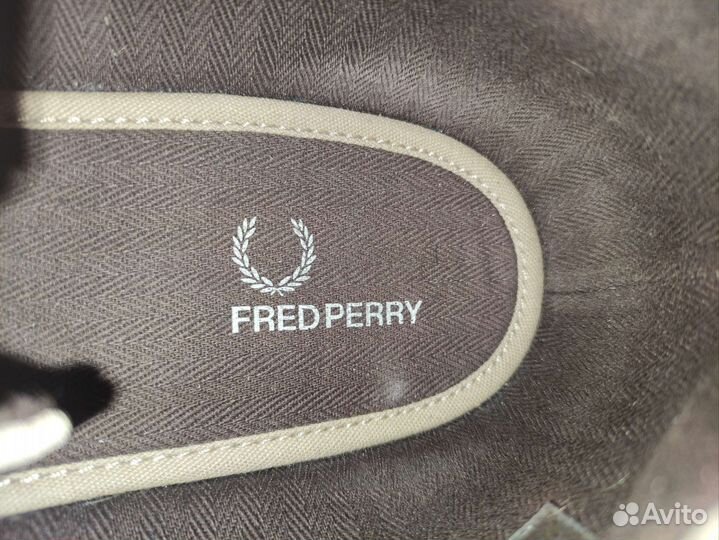 Fred perry замшевые кеды-лоферы оригинал