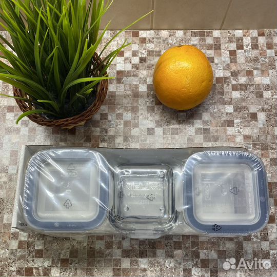 Контейнер для продуктов с крышкой IKEA