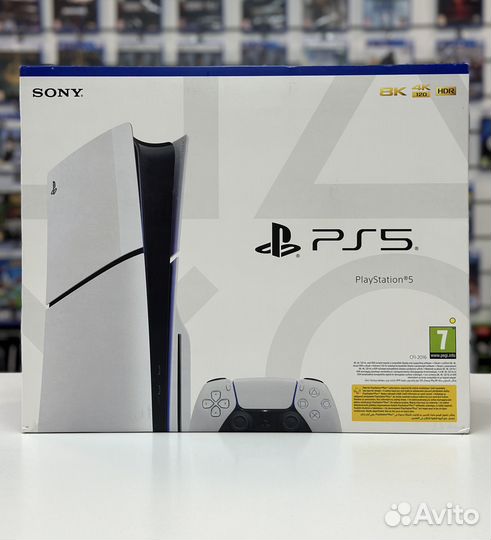PlayStation 5 Slim CFI-2016 с дисководом + 40 игр