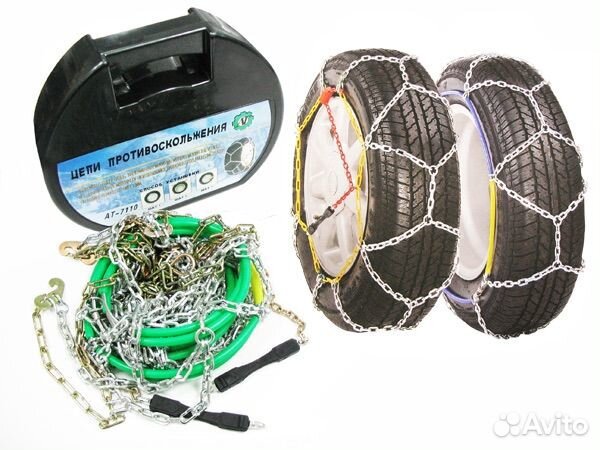 Цепи противоскольжения на колеса, браслеты