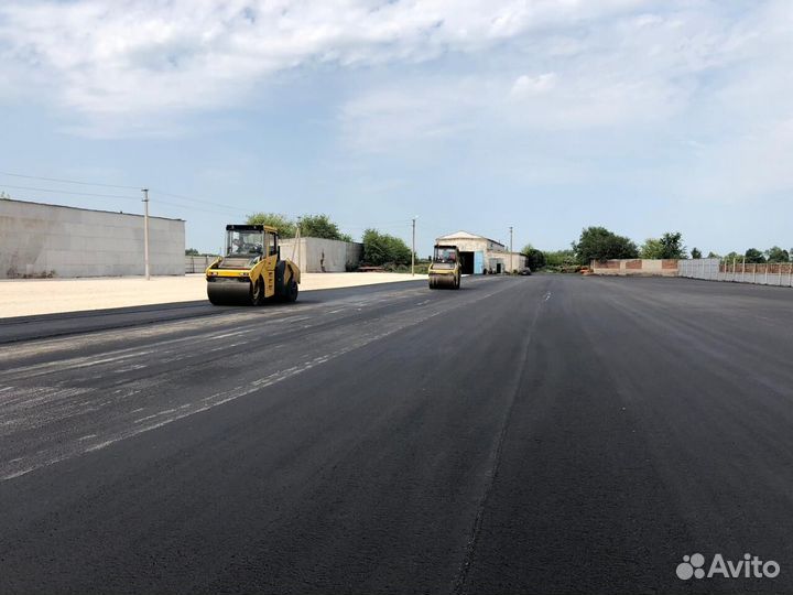 Асфальтирование дорог / Укладка асфальта