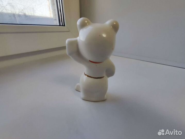 Мишка хоккеист олимпийский,зик, статуэтка