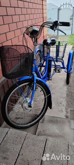 Велосипед трёхкколёсный электрический