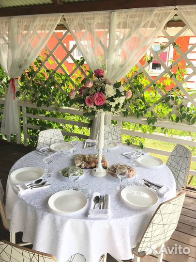 Аренда мебели-столов, стульев для банкета, фуршета