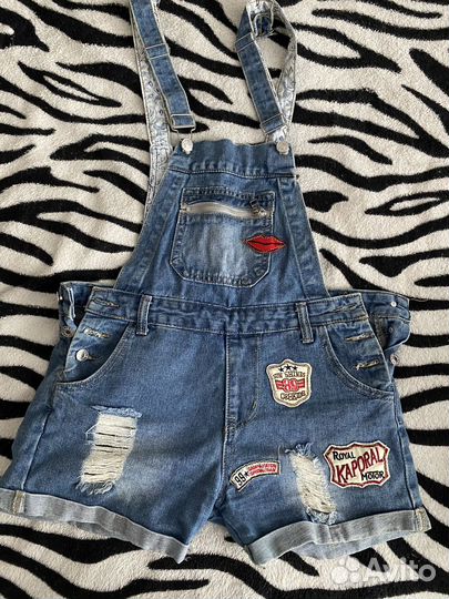 Комбинезон летний джинсовый на девочку