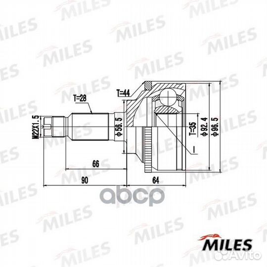 ШРУС наружный mazda MPV II 99-06 GA20713 GA20713