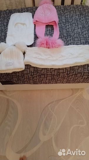 Шапка детская для девочки зимняя