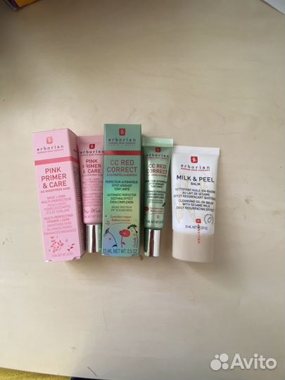 Erborian bb nude, cc red correct, уход за кожей