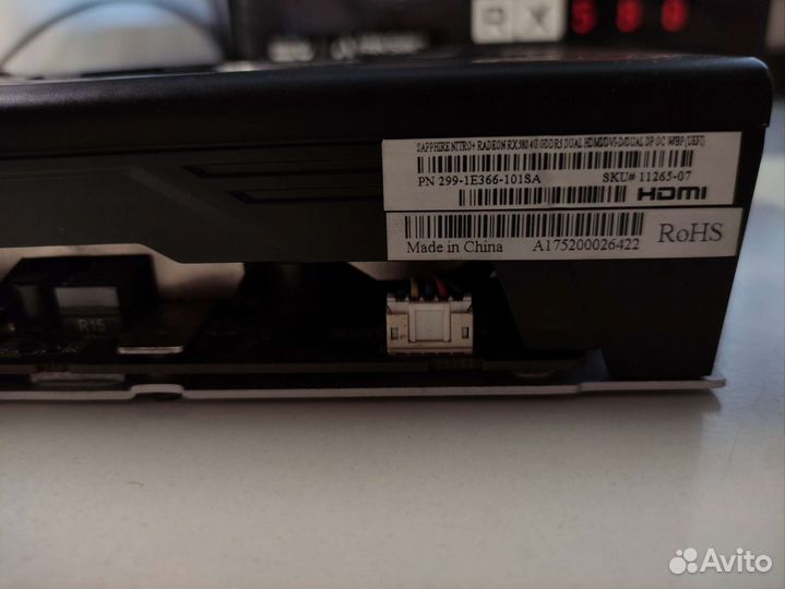 RX 580 Sapphire Nitro+ 4GB OC Видеокарта