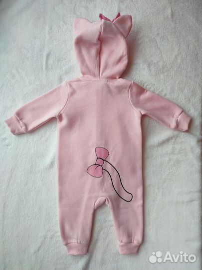 Новый флисовый комбинезон 62 68 размер