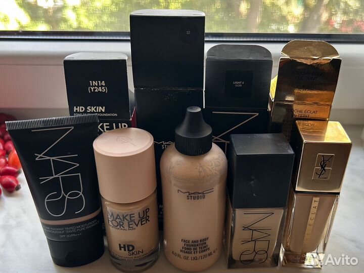 Nars,mufe,mac,ysl тональная основа