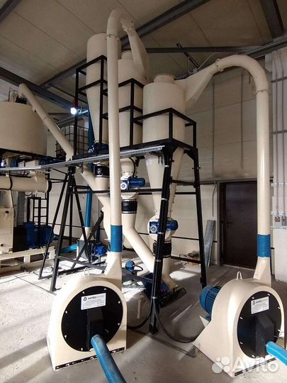 Линия гранулирования комбикормов, опила, лузги