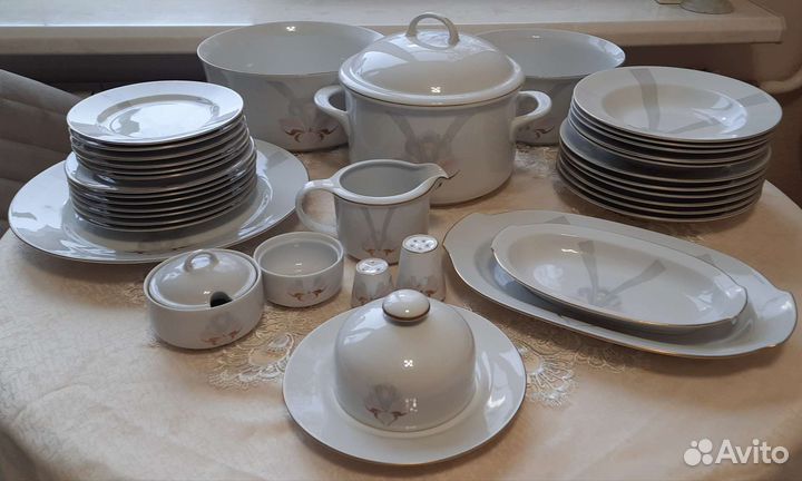 Столовый сервиз гдр jlmenau