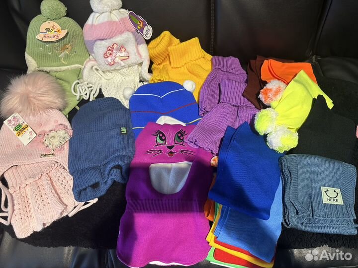 Зимние шапки, шарфы, варежки, перчатки оптом