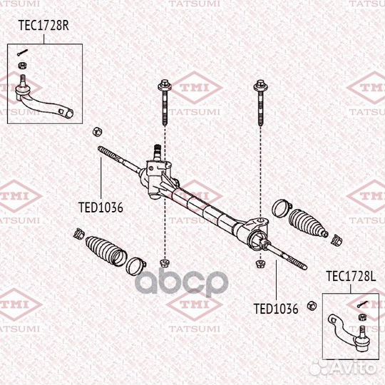 Наконечник рулевой тяги лев. toyota RAV4 06 T