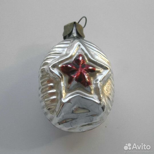 Ёлочная стекляная игрушка СССР 