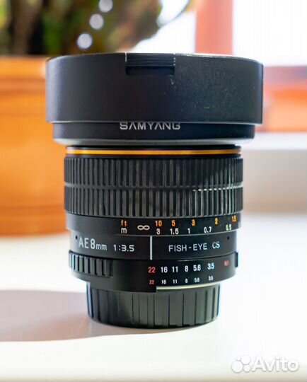 Объектив Samyang 8mm 1/3.5 fish-eye Nikon F