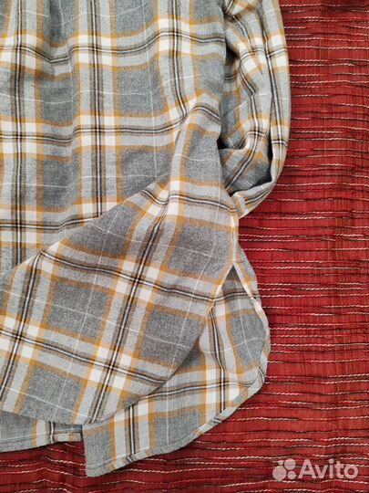 Рубашка в клетку женская 44