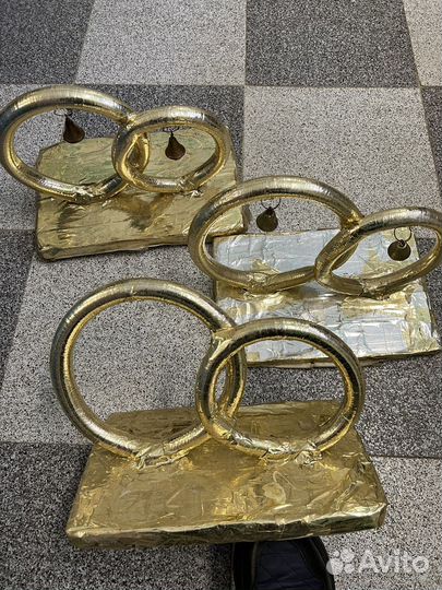 Кольца на машину свадебные