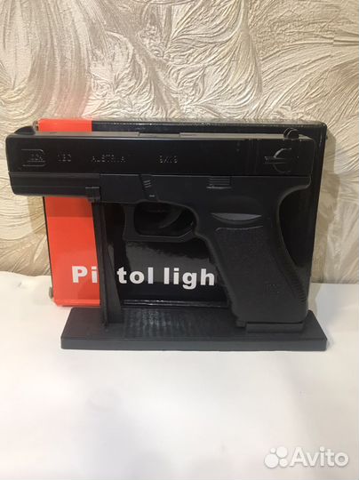 Зажигалка turbo в виде пистолета Glock 18