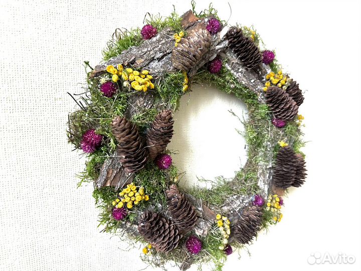 Венок интерьерный 30 см 