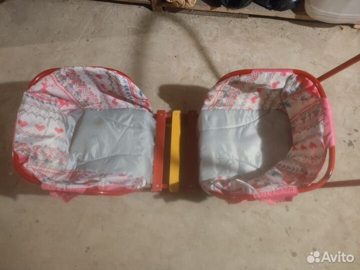 Детские зимние санки для двойни