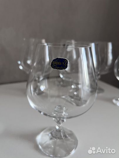 Бокалы bohemia crystal для бренди