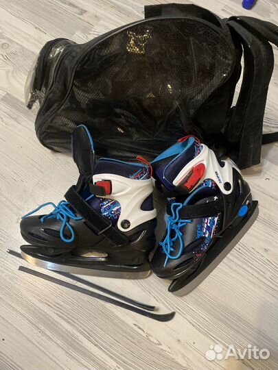 Коньки раздвижные 34 37