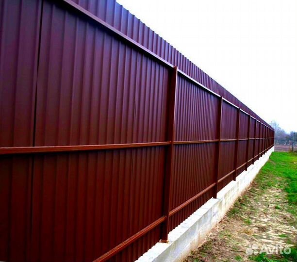 Забор из профнастила