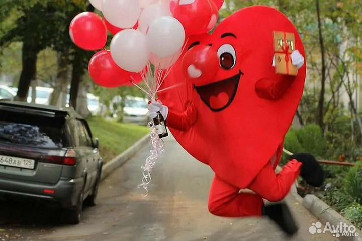 Ростовая кукла мишка, живая открытка,стриптиз