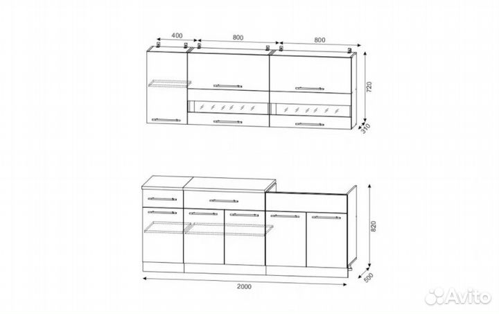 Кухонный гарнитур Монтана 2.0