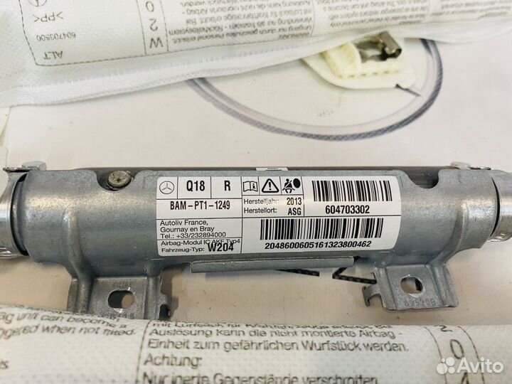 Подушка безопасности шторка Mercedes W204