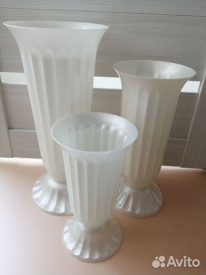 Вазон для цветов пластиковый, кашпо, горшок