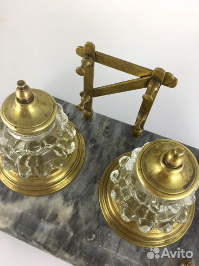 Письменный набор. Мрамор, бронза. Начало 20 века