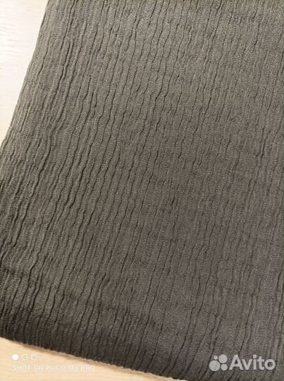 Ткань плательная стрейч 2,1*1, 1 м коричневая