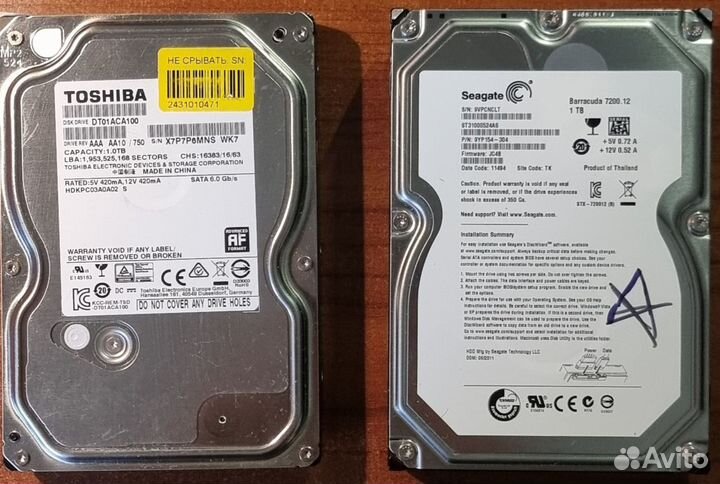 Винчестер HDD 3.5 жесткий диск разные