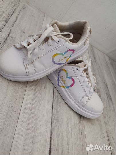 Кеды белые для девочки 35 размер