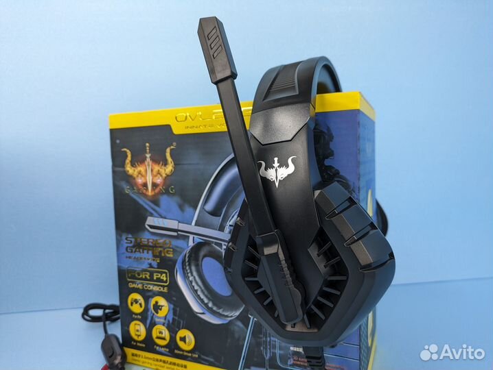 Наушники Ovleng игровые с подсветкой Объёмный звук