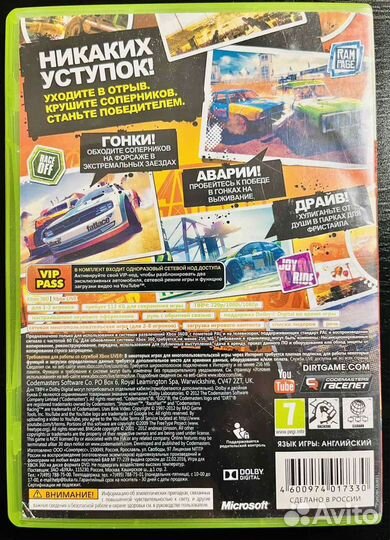 Dirt Showdown Xbox 360